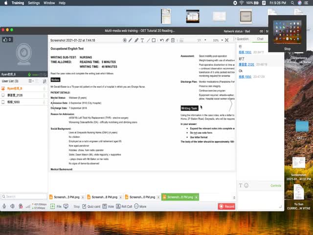 20-21年&nbsp;OET&nbsp;Tutorial17&nbsp;Reading&nbsp;and&nbsp;Writing