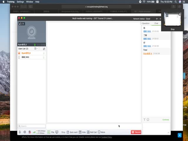 20-21年&nbsp;OET&nbsp;Tutorial18&nbsp;&nbsp;Listening&nbsp;and&nbsp;Speaking