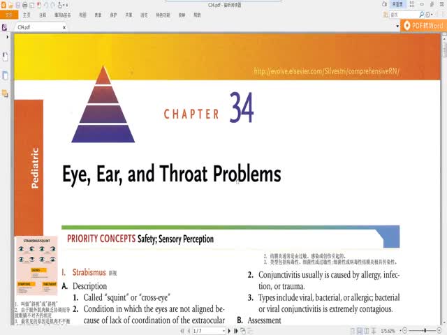 CHAPTER&nbsp;34&nbsp;眼耳咽部疾病