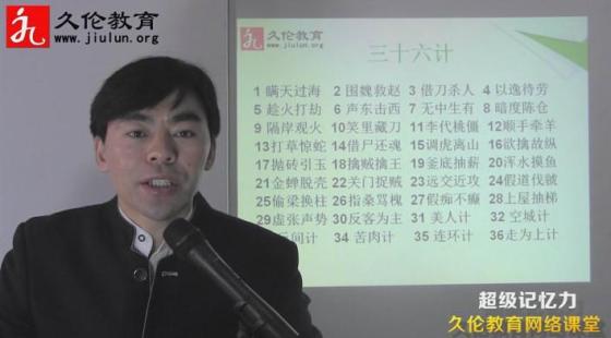 超級記憶力第3課 第5節(jié) 半小時記憶三十六計(jì)