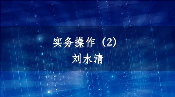 實(shí)務(wù)操作（2）-劉水清